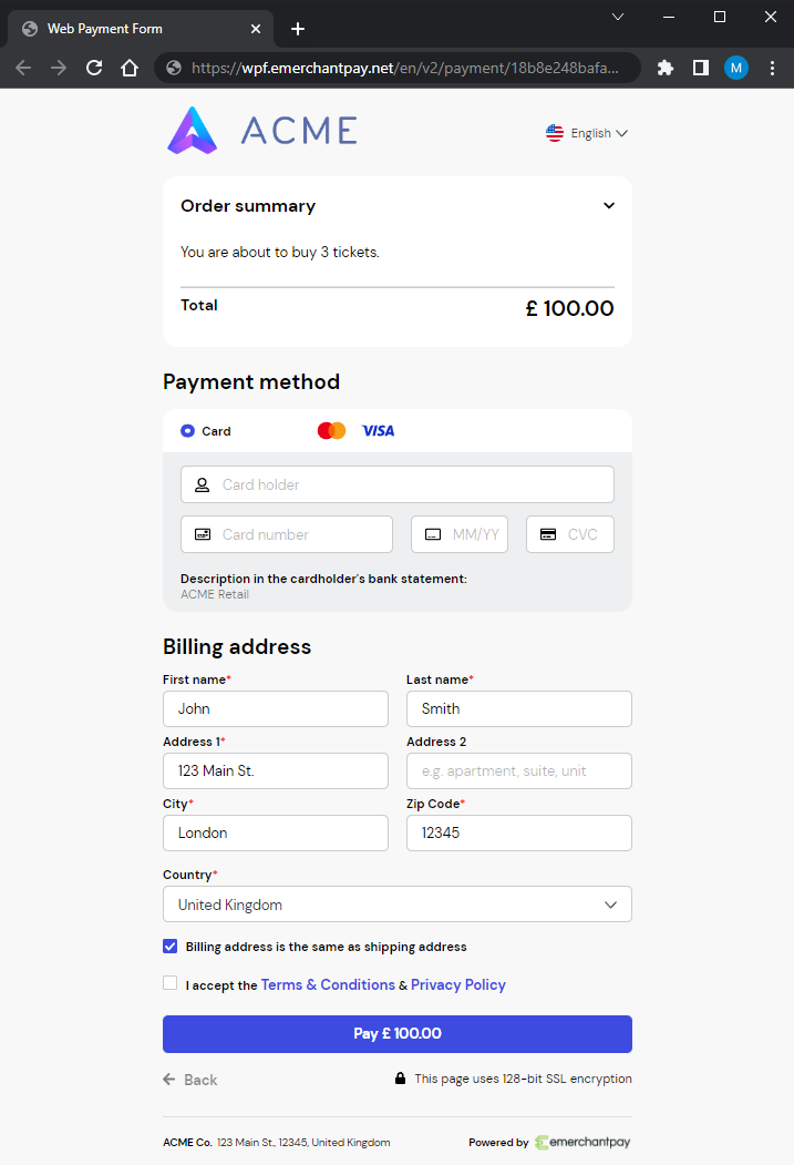 emerchantpay Web Payment Form (WPF)