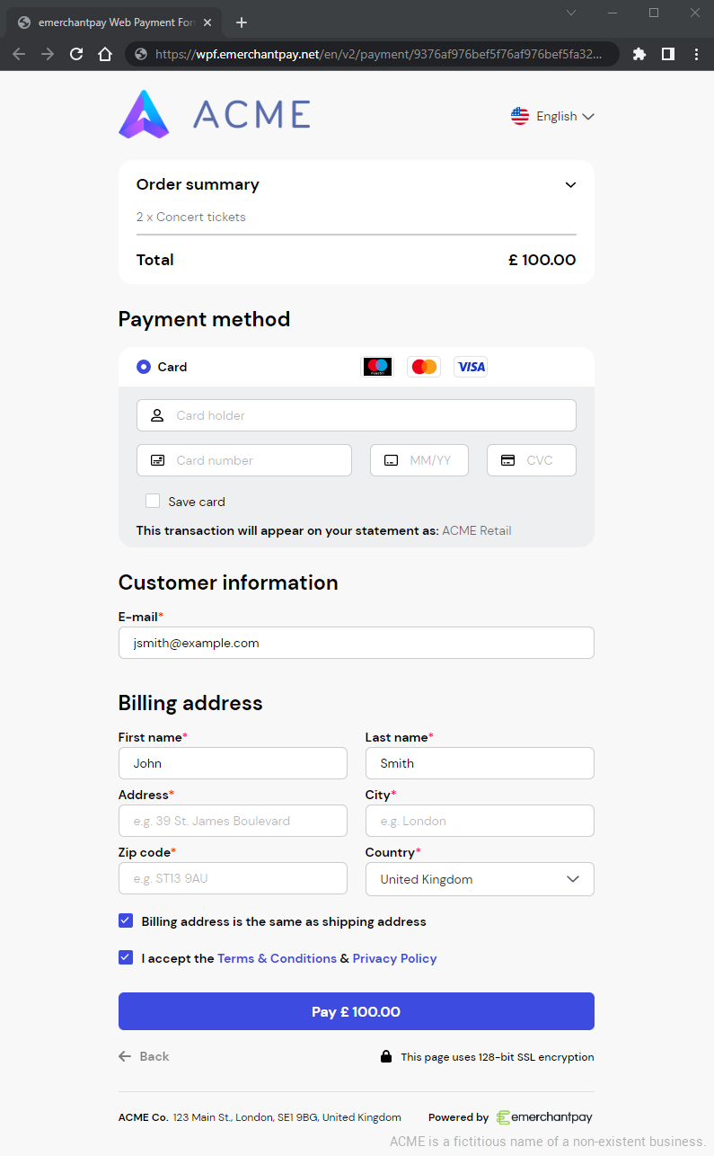 emerchantpay Web Payment Form (WPF)